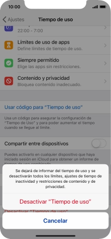 Pulsa Desactivar 