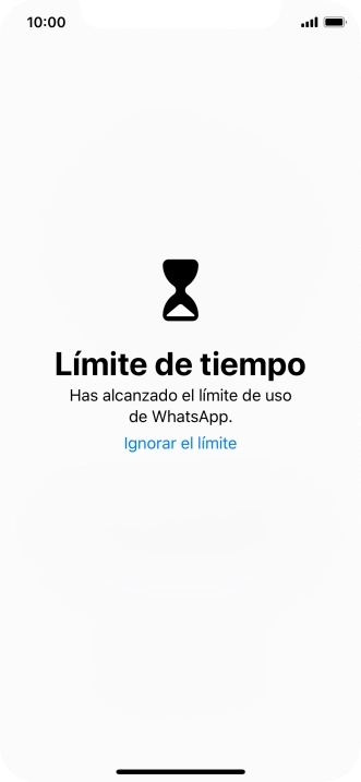 Pulsa Ignorar el límite.