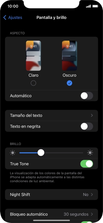 Pulsa el indicador junto a 