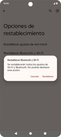 Pulsa Restablecer.
