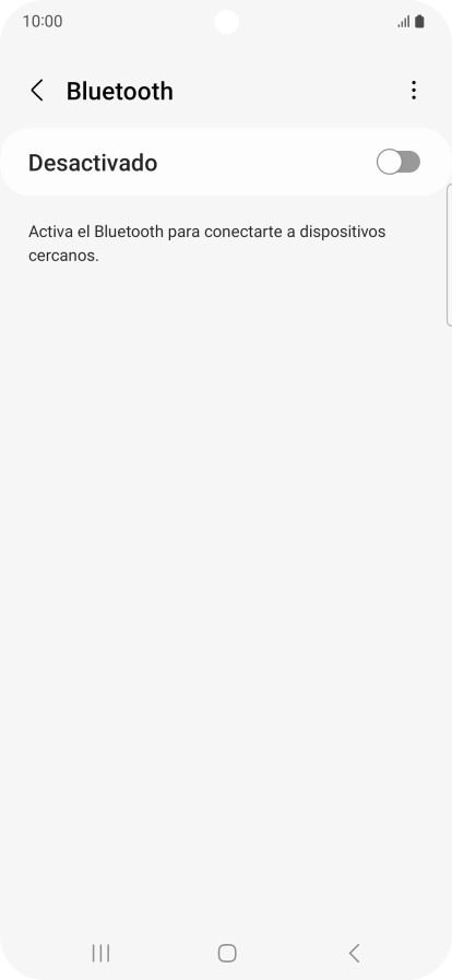 Pulsa el indicador para activar la función.
