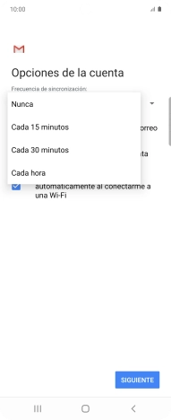 Pulsa el ajuste deseado.
