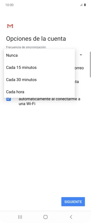 Pulsa el ajuste deseado.