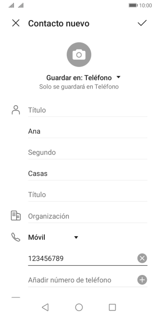 Pulsa el icono de aceptar.