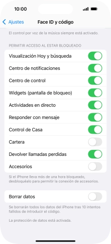 Pulsa el indicador junto a 