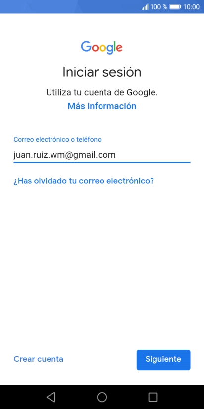 Pulsa Siguiente.