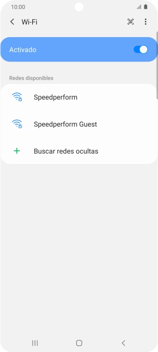 Pulsa la red wifi deseada.