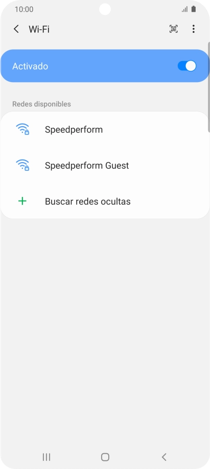 Pulsa la red wifi deseada.
