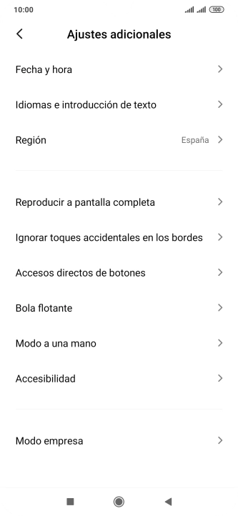 Pulsa Fecha y hora.