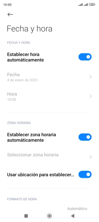 Pulsa la tecla de inicio para terminar y regresar a la pantalla de inicio.