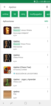 Pulsa la app deseada.