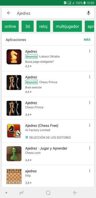 Pulsa la app deseada.