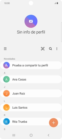 Desliza el dedo hacia la derecha desde la parte izquierda de la pantalla.