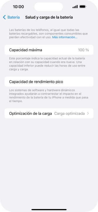 Pulsa Optimización de la carga.