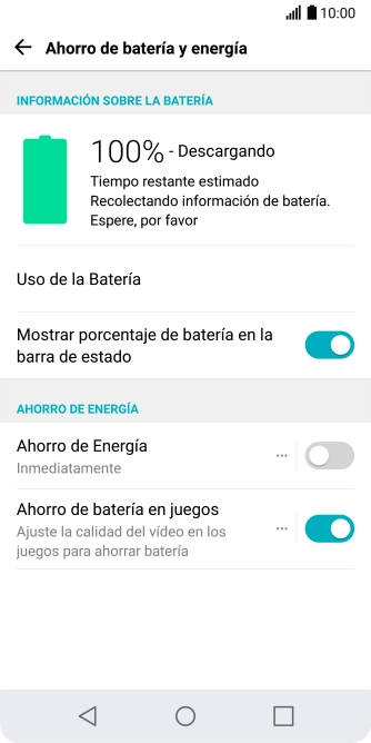 Pulsa el indicador junto a 