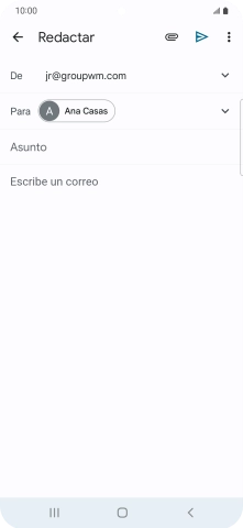 Pulsa Asunto e introduce el asunto deseado.
