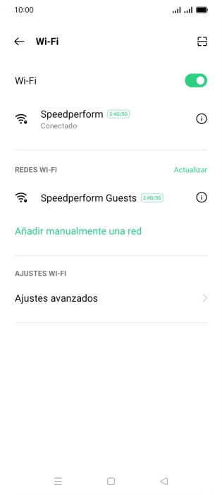 Pulsa la tecla de inicio para terminar y regresar a la pantalla de inicio.