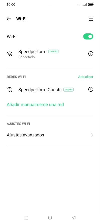 Pulsa la tecla de inicio para terminar y regresar a la pantalla de inicio.