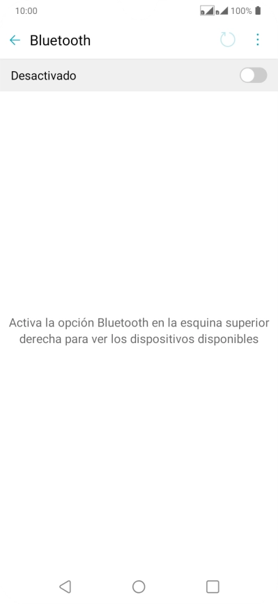 Pulsa el indicador para activar la función.