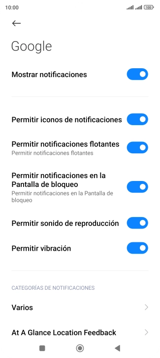 Pulsa el indicador junto a 