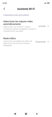 Pulsa Seleccionar las mejores redes automáticamente.