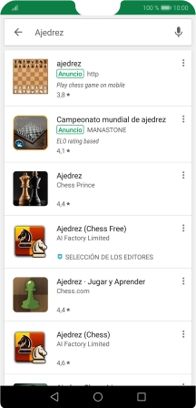 Pulsa la app deseada.