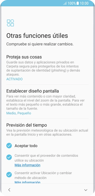 Sigue las indicaciones de la pantalla para transferir contenido desde el otro teléfono y finalizar la activación de tu teléfono.