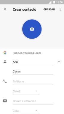 Pulsa Teléfono e introduce el número de teléfono deseado.