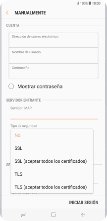 Pulsa No para desactivar la función.