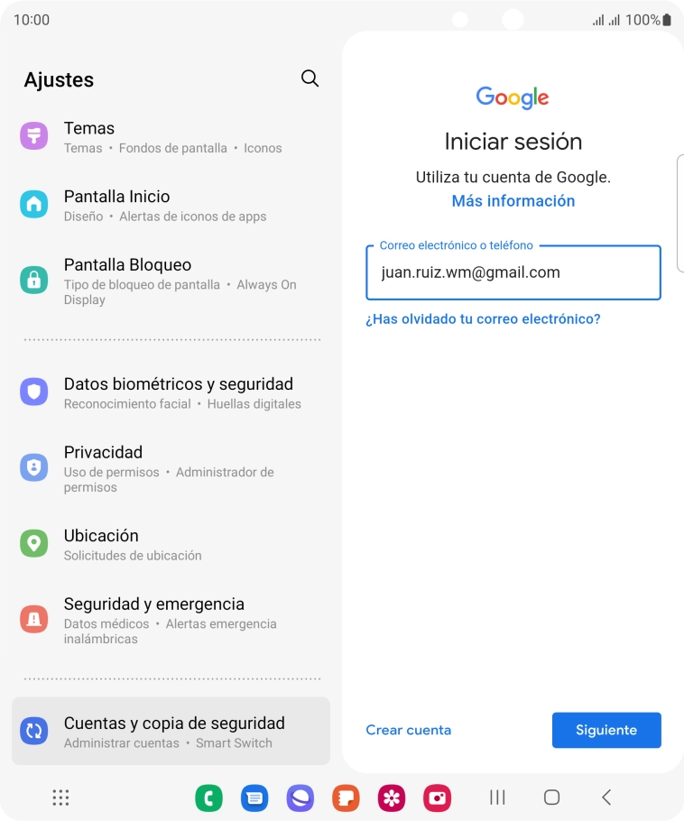 Pulsa Siguiente.