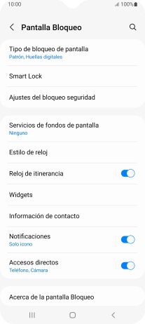 Pulsa Tipo de bloqueo de pantalla e introduce el código de seguridad extra que has creado anteriormente.