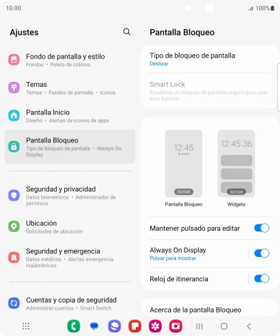Pulsa Tipo de bloqueo de pantalla.