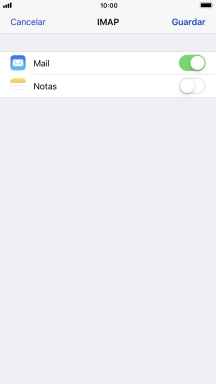 Pulsa Guardar. Ahora se ha configurado tu cuenta de correo electrónico. Si deseas seleccionar más ajustes del servidor de correo de entrada o de salida, continúa con los pasos siguientes.