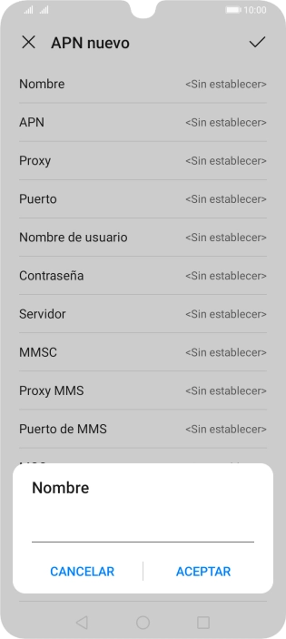Introduce Vodafone Internet y pulsa ACEPTAR.