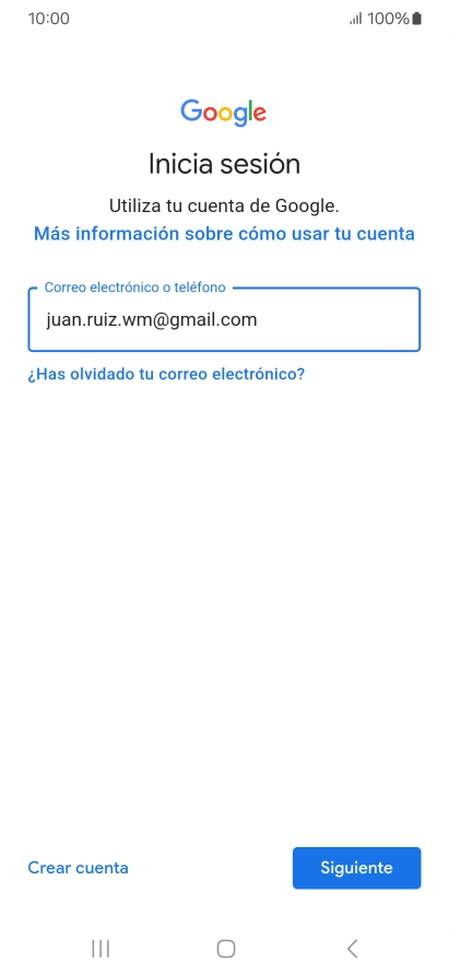 Pulsa Siguiente.