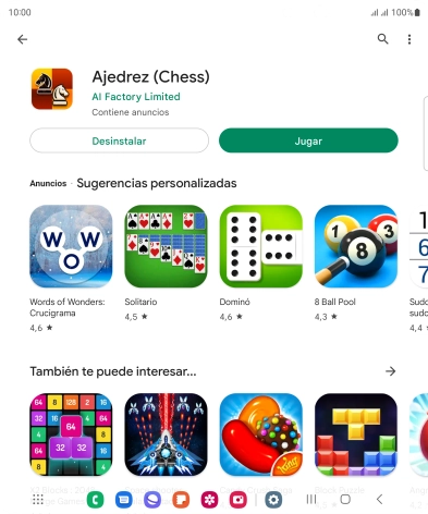 Pulsa la tecla de inicio para terminar y regresar a la pantalla de inicio.