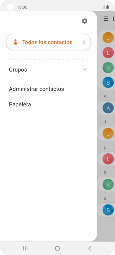 Pulsa Administrar contactos.