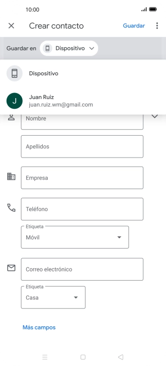Pulsa Dispositivo.