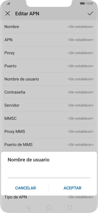 Introduce wap@wap y pulsa ACEPTAR.
