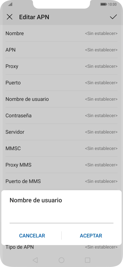 Introduce wap@wap y pulsa ACEPTAR.