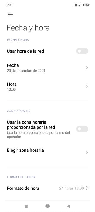 Pulsa el indicador junto a 
