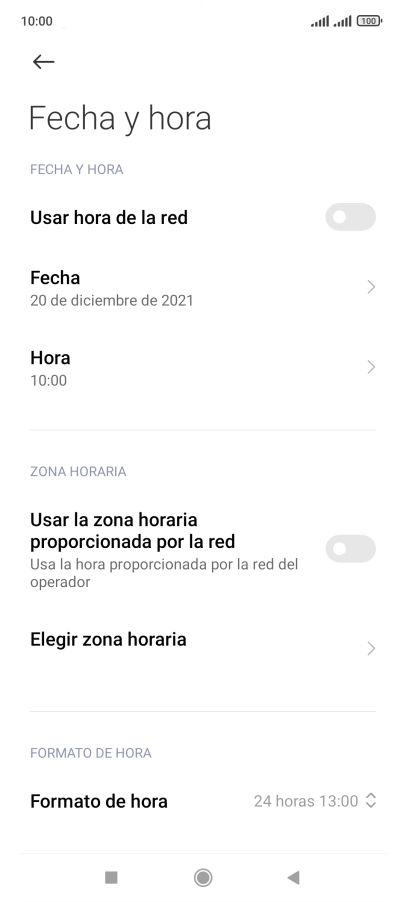 Pulsa el indicador junto a 