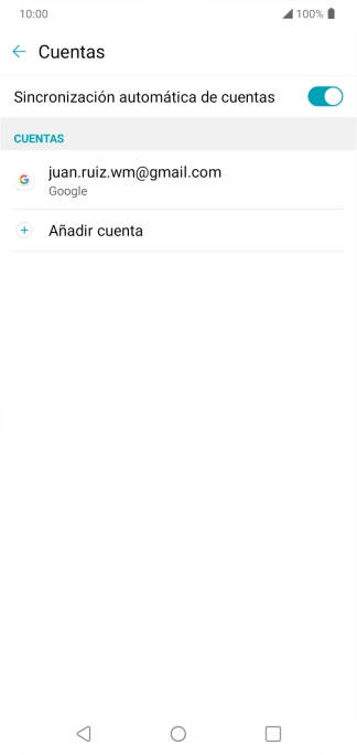 Pulsa Añadir cuenta.