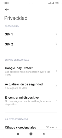 Pulsa la tarjeta SIM deseada.