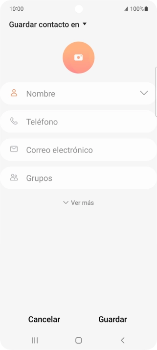 Pulsa la lista desplegable de la guía.