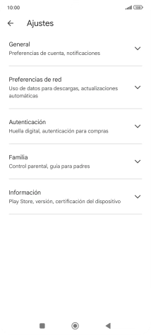 Pulsa Preferencias de red.