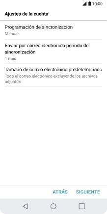 Pulsa Programación de sincronización.