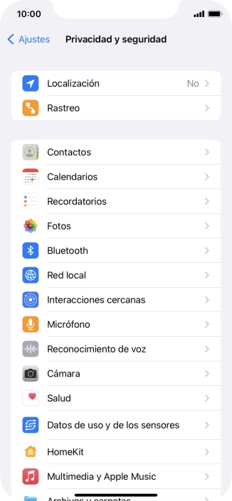 Pulsa Localización.