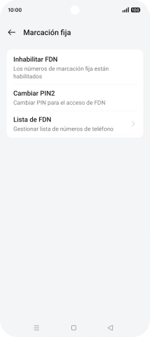 Pulsa Inhabilitar FDN.