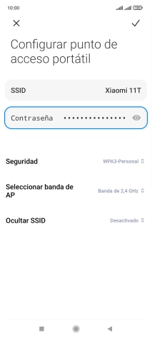 Pulsa el icono de aceptar.